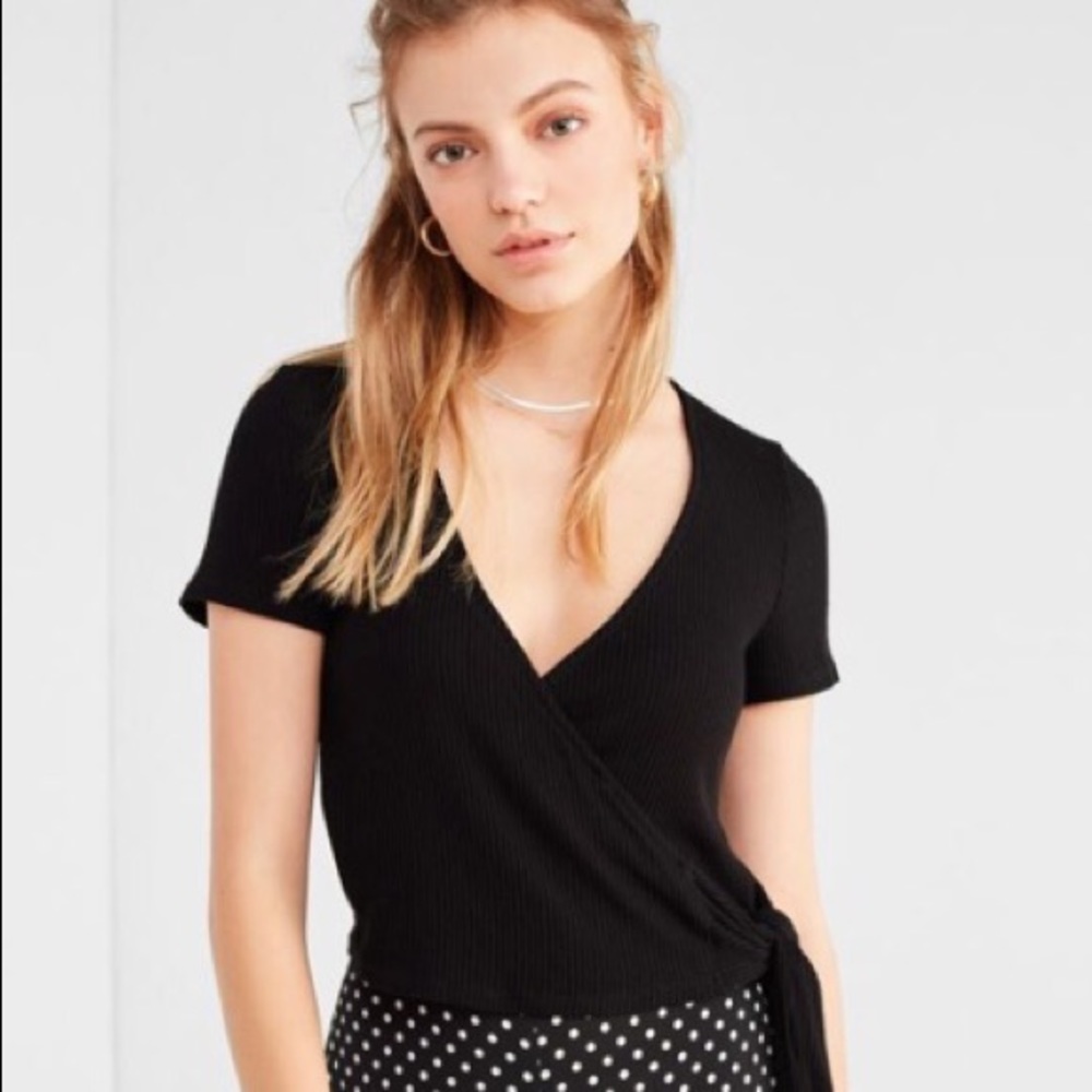 Project Social T Bailey Wrap Tee Urban Outfitters